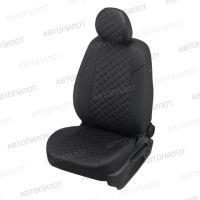 Чехлы Автопилот Экокожа Ромб на SsangYong Rexton 2012-2017 г.в.