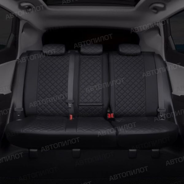 Чехлы Автопилот Экокожа Ромб на SsangYong Rexton 2012-2017 г.в.