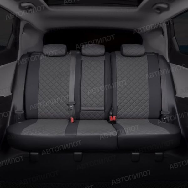 Чехлы Автопилот Экокожа Ромб на SsangYong Rexton 2012-2017 г.в.