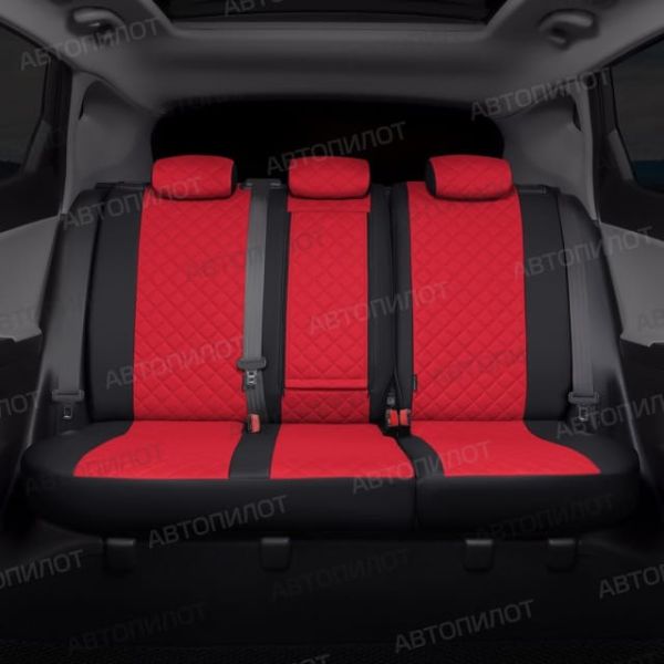 Чехлы Автопилот Экокожа Ромб на SsangYong Rexton 2012-2017 г.в.