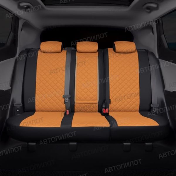 Чехлы Автопилот Экокожа Ромб на SsangYong Rexton 2012-2017 г.в.