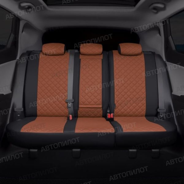 Чехлы Автопилот Экокожа Ромб на SsangYong Rexton 2012-2017 г.в.