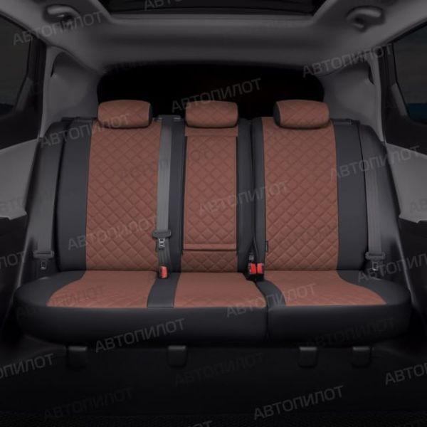 Чехлы Автопилот Экокожа Ромб на SsangYong Rexton 2012-2017 г.в.