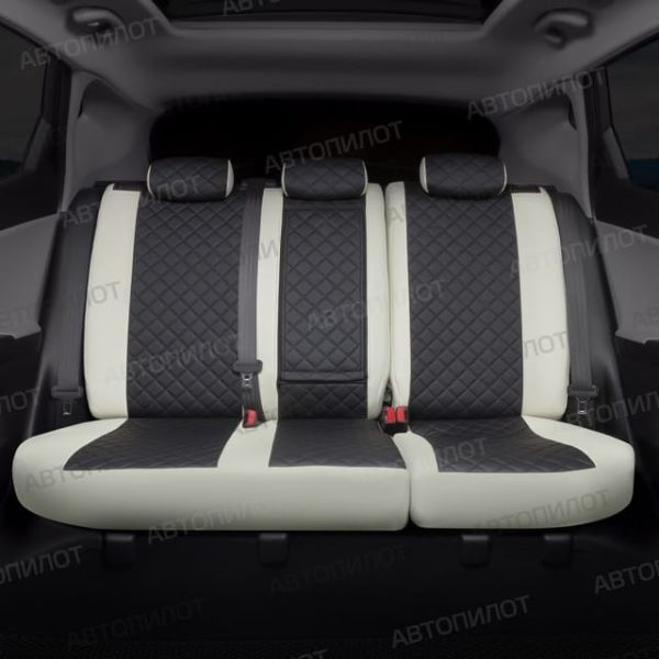 Чехлы Автопилот Экокожа Ромб на SsangYong Rexton 2012-2017 г.в.