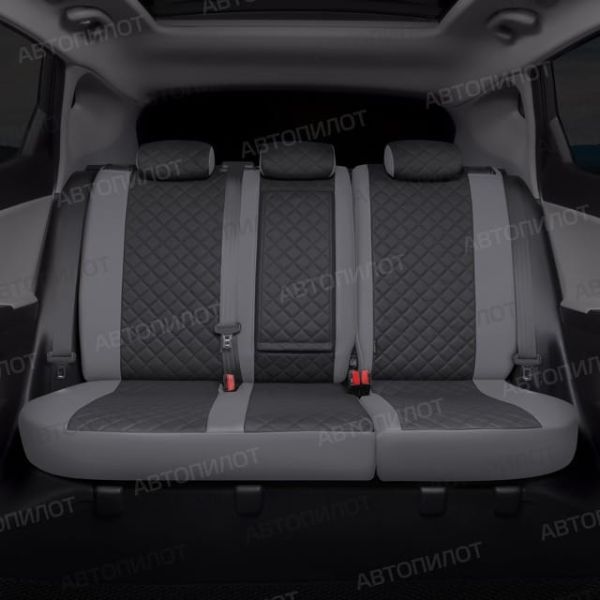 Чехлы Автопилот Экокожа Ромб на SsangYong Rexton 2012-2017 г.в.