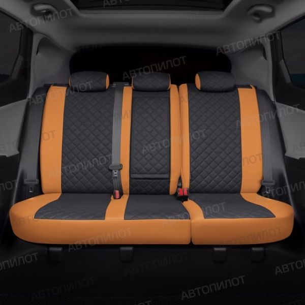 Чехлы Автопилот Экокожа Ромб на SsangYong Rexton 2012-2017 г.в.