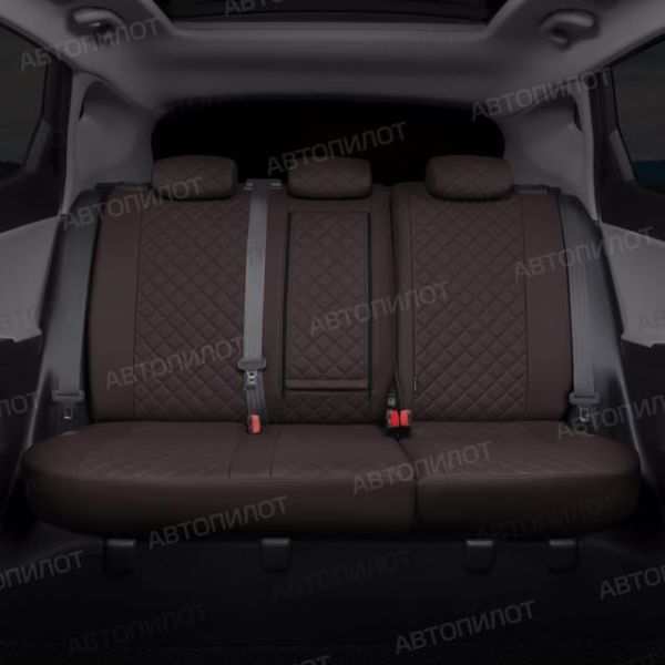 Чехлы Автопилот Экокожа Ромб на SsangYong Rexton 2012-2017 г.в.