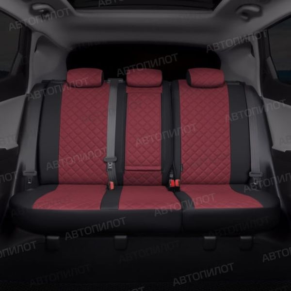 Чехлы Автопилот Экокожа Ромб на SsangYong Rexton 2012-2017 г.в.