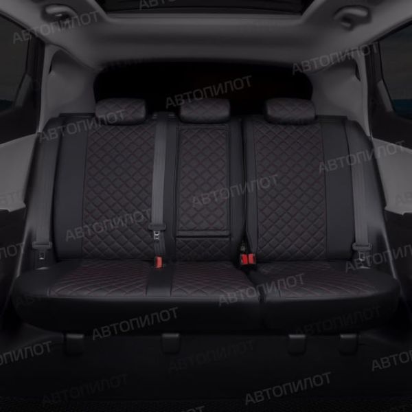 Чехлы Автопилот Экокожа Ромб на SsangYong Rexton 2012-2017 г.в.