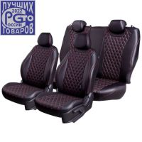 Чехлы Премиум Экокожа Байрон Ромб на ВАЗ 2107 (1982-2012)