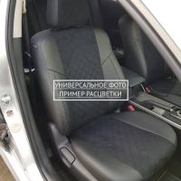 Чехлы Автопилот Алькантара Ромб на Nissan Sentra 7 (B17) 2012-2017 г.в.