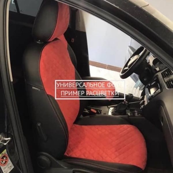 Чехлы Автопилот Алькантара Ромб на Nissan Sentra 7 (B17) 2012-2017 г.в.